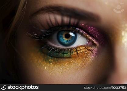 Eye makeup art. Woman model. Generate Ai. Eye makeup art. Generate Ai