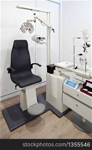 Eye-sighting machine and tools on Ophthalmologist office