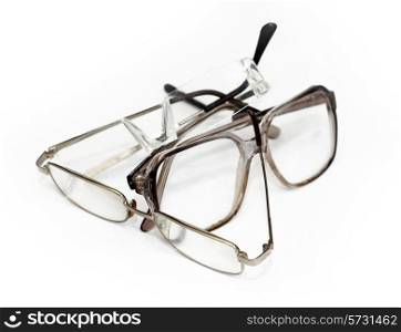 Eyeglasses isolated on white.