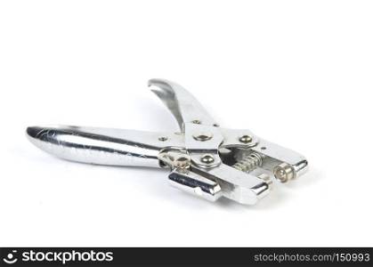 eyelet plier for punch and eyelets isolated on white background