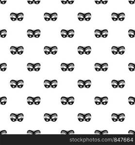 Eyes carnival mask pattern seamless vector repeat geometric for any web design. Eyes carnival mask pattern seamless vector