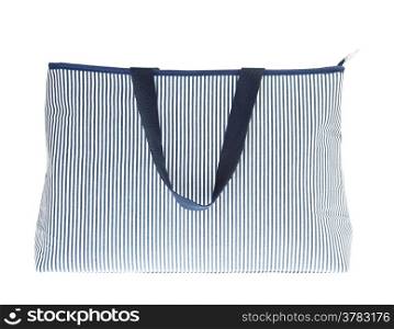 fabric cotton shopping bag on white