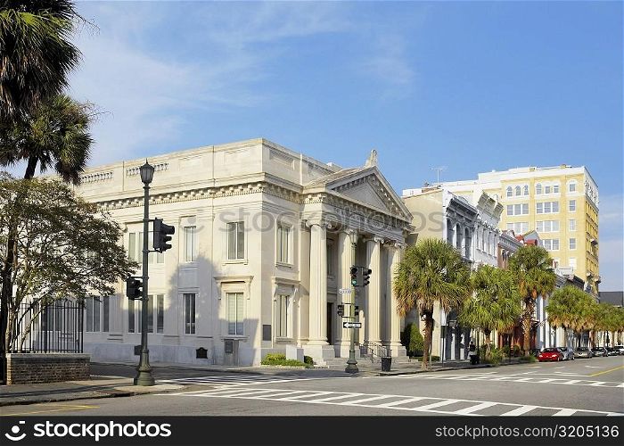 Facade of a bank, National Bank of South Carolina, Charleston, South Carolina, USA