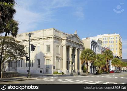 Facade of a bank, National Bank of South Carolina, Charleston, South Carolina, USA