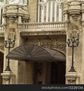 Facade of a building, Havana, Cuba