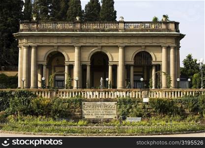Facade of a building, Piazza Giuseppe Poggi, Florence, Tuscany, Italy