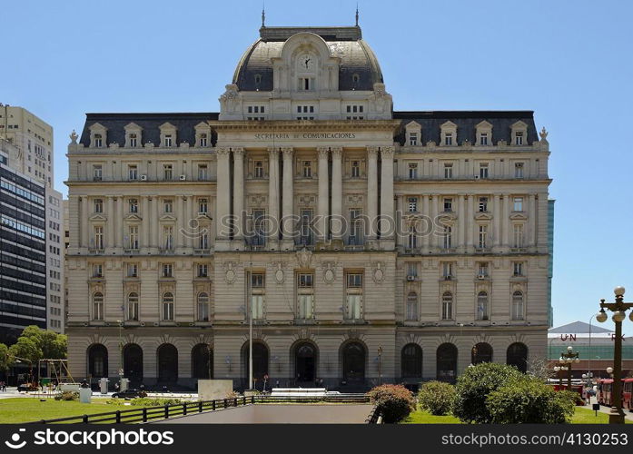 Facade of a building, Secretaria De Comunicaciones, Buenos Aires, Argentina