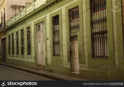 Facade of a building structure, Havana, Cuba