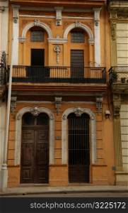 Facade of a building structure, Havana, Cuba