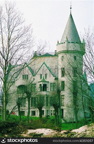 Facade of a castle, Gamlehaugen, Bergen, Norway