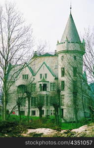 Facade of a castle, Gamlehaugen, Bergen, Norway