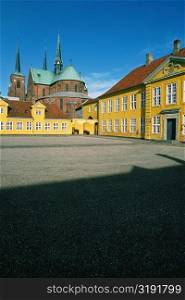 Facade of a cathedral, Roskilde Palace, Roskilde, Denmark
