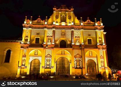 Facade of a cathedral, San Cristobal, San Cristobal De Las Casas, Chiapas, Mexico