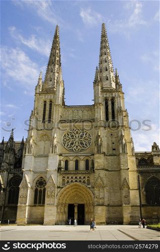 Facade of a church, Cathedrale Saint-Andre, Bordeaux, Aquitaine, France
