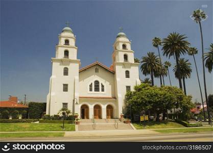Facade of a church, Los Angeles, California, USA