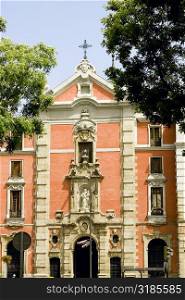 Facade of a church, Madrid, Spain