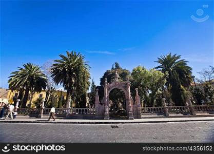 Facade of a garden, Jardin De La Madre, Zacatecas, Mexico
