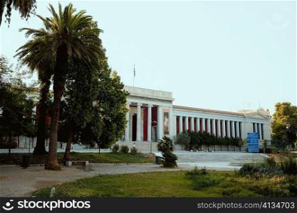 Facade of a government building, Athens, Greece