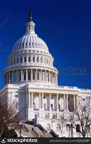 Facade of a government building, Capitol Building, Washington DC, USA