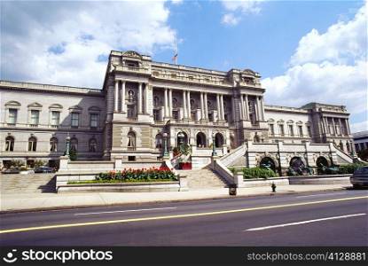 Facade of a government building, Library Of Congress, Washington DC, USA