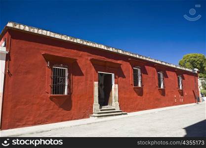 Facade of a house, Oaxaca, Oaxaca State, Mexico