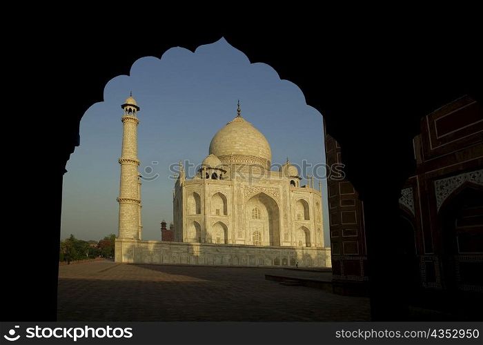 Facade of a monument, Taj Mahal, Agra, Uttar Pradesh, India