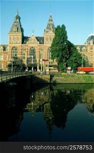 Facade of a museum, Rijksmuseum, Amsterdam, Netherlands