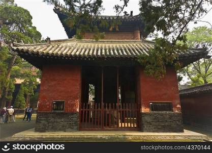 Facade of a pagoda, Thirteen Tablet Pavilions, Temple of Confucius, Qufu, Shandong Province, China