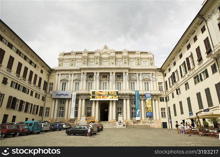 Facade of a palace, Ducal Palace, Genoa, Italy