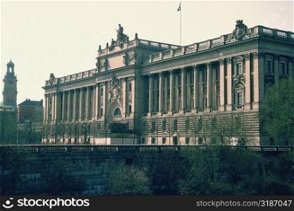 Facade of a palace, Royal Palace, Stockholm, Sweden