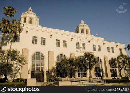 Facade of a post office, United States Post Office, Los Angeles, California, USA