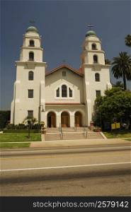 Facade of a Spanish style church, Los Angeles, California, USA