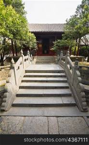 Facade of a temple, Songyang Academy, Shaolin Monastery, Mt Song, Henan Province, China