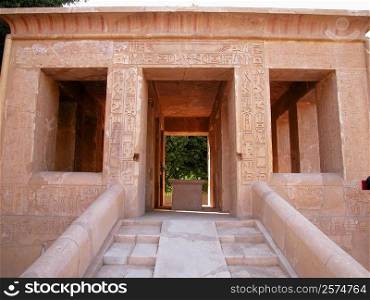 Facade of a temple, Temples Of Karnak, Luxor, Egypt