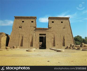 Facade of a temple, Temples Of Karnak, Luxor, Egypt