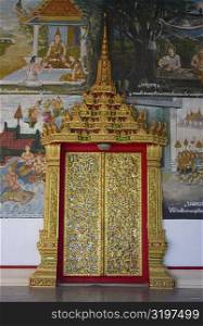 Facade of a temple, Wat Si Amphon, Vientiane, Laos