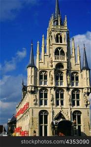 Facade of a Town Hall, Gouda, Netherlands