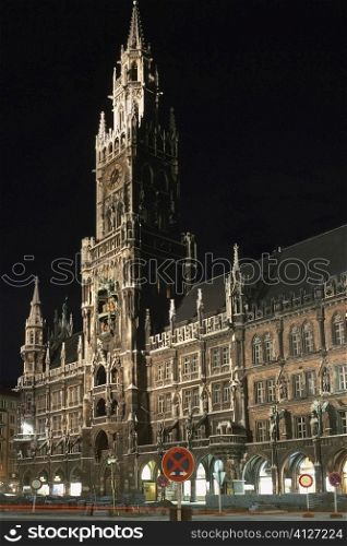 Facade of a Town Hall, Munich Town Hall, Munich, Bavaria, Germany