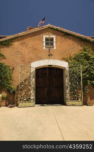 Facade of a winery, Napa Valley, California, USA