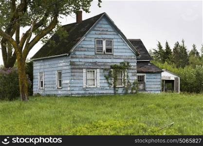 Facade of an abandoned house, New Brunswick, Canada