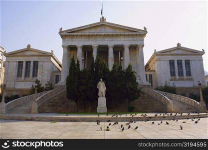 Facade of an educational building, Athens Academy, Athens, Greece