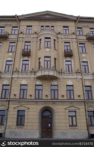 Facade of old building in St-Petersburg, Russia