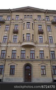 Facade of old building in St-Petersburg, Russia
