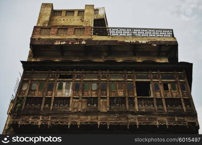 Facade of old Indian building