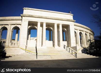 Facade of the Memorial Amphitheatre, Arlington National Cemetery, Arlington, Virginia, USA