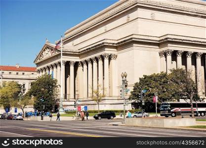 Facade of the National Archives Building, Washington DC, USA, Washington DC, USA