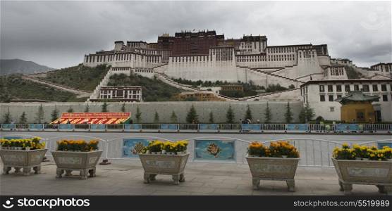 Facade of the Potala Palace, Lhasa, Tibet, China