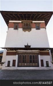 Facade of the Rinpung Dzong, Paro District, Bhutan
