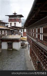Facade of Trongsa Dzong, Trongsa, Bhutan