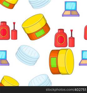 Face care pattern. Cartoon illustration of face care vector pattern for web. Face care pattern, cartoon style